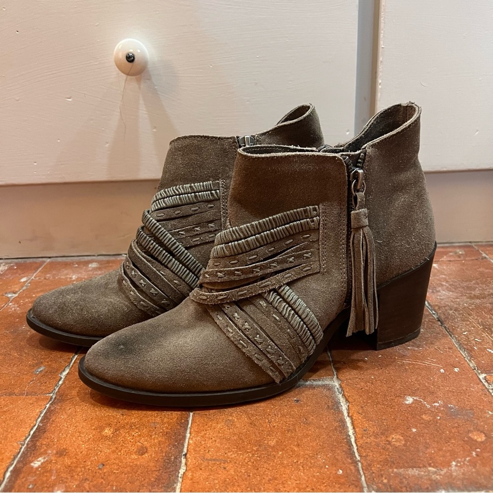 Suede Leather Booties